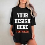 Custom T Shirts Design Your Text, Personalized T Shirts for Men Women with Front & Back Print Customized T Shirts - Image 4