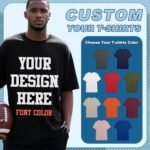 Custom T Shirts Design Your Text, Personalized T Shirts for Men Women with Front & Back Print Customized T Shirts - Image 5