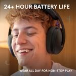 Logitech G325 Lightspeed Wireless Bluetooth Gaming Headset, All-Day Comfort, Built-in Mic with Noise Reduction, 24-Bit Audio, 24+ Hr Battery Life, for PC, PlayStation, Switch, Mobile – Black - Image 8