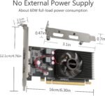 QTHREE Radeon HD 6570 Low Profile Graphics Card,Dual HDMI,1GB,GDDR3,64-Bits,Desktop Video Card for PC Gaming,PCI-Express X16,Computer GPU - Image 4