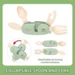 Kids Camping Toy Set, Pretend Play Cooking Set with Spray Stove, Food Toys, Tableware, Outdoor Toddler Campfire Toys for Ages 3+ - Image 4