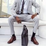 Falari Men Dress Socks 5-Pack Plain Rib Black Dress Socks Cotton Crew Socks Size 10-13 - Image 3