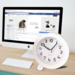 HIQU and HIST Alarm Clock with Backlight, 4 Inches White Desk Clock (White) - Image 3