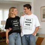 ISUNMEA Custom T-Shirt, Soft Cotton Personalized Shirts with Photo Text Logo Unisex Customizable Gift Tees for Men Women - Image 3