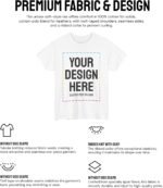 Custom Gildan T Shirts – Personalized Tees with Text, Image or Logo | Design Your Own Shirt for Men & Women | Merch on Demand - Image 5