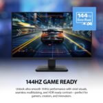 msi PRO MP273L E14 27-inch IPS 1920 x 1080 (FHD) Gaming Office Monitor, 144Hz, Adaptive-Synch, HDR Ready, HDMI, VGA Port,VESA Mountable, Tilt, 4-Side Slim Bezel,1ms, Black - Image 4