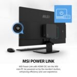 msi PRO MP273L E14 27-inch IPS 1920 x 1080 (FHD) Gaming Office Monitor, 144Hz, Adaptive-Synch, HDR Ready, HDMI, VGA Port,VESA Mountable, Tilt, 4-Side Slim Bezel,1ms, Black - Image 8