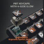 RK ROYAL KLUDGE 75% HE Mechanical Gaming Keyboard Wired Hall Effect Magnetic Compact Keyboard with Rapid Trigger 8000Hz Polling Rate Hot Swappable PCB RGB Backlit PBT Keycaps Volume Knob - Image 6