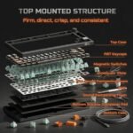 RK ROYAL KLUDGE 75% HE Mechanical Gaming Keyboard Wired Hall Effect Magnetic Compact Keyboard with Rapid Trigger 8000Hz Polling Rate Hot Swappable PCB RGB Backlit PBT Keycaps Volume Knob - Image 7