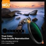 K&F CONCEPT 82mm True Color Variable Fader ND2-32 ND Filter and CPL Circular Polarizing Lens Filter in 1 for Camera Lens Neutral Density Polarizer Filter (Nano-X Series) - Image 3