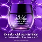 Olay Retinol Night Cream for Women, MAX, Anti-Aging Face Mousturizer, Fragrance-Free, Non Greasy - Anti-Wrinkle, Smooth Fine Lines, Hydrating Skin Care - Triple Collagen Cream, Niacinamide, 1.7oz - Image 10