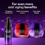Olay Retinol Night Cream for Women, MAX, Anti-Aging Face Mousturizer, Fragrance-Free, Non Greasy - Anti-Wrinkle, Smooth Fine Lines, Hydrating Skin Care - Triple Collagen Cream, Niacinamide, 1.7oz - Image 11