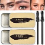 2 Pack Eyebrow Soap Kit, 4D Brows Gel Long Lasting Eyebrow Setting Gel Waterproof Eyebrow Makeup Balm Pomade Cosmetics (0.7 Ounce (Pack of 2)) - Image 2