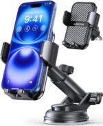 3-in-1 Car Phone Holder [122+LBS Strongest Suction & Stable Clamp Arm] 360° Adjustable Car Phone Mount, Cell Phone Holders for Your Car for Dashboard Vent, All Smartphones & Car Models - Image 2
