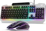AULA Keyboard, T102 104 Keys Gaming Keyboard and Mouse Combo with RGB Backlit Number Pad, All-Metal Panel Waterproof Light Up PC Keyboard,USB Wired Computer Keyboards Gaming for Win XP/7/8/10 PC Gamer - Image 2