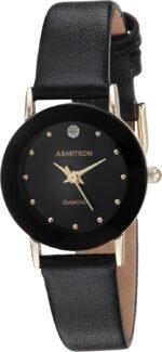 Armitron Women's 75/2447 Diamond-Accented Leather Strap Watch - Image 2