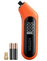 AstroAI Digital Tire Pressure Gauge 3-300PSI Calibrated to ANSI B40.7 Grade 2A (0.5%), Backlight and Flashlight, Presta Valve Adaptor Included, 4 Units, AAA Batteries, Orange - Image 2
