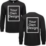 Custom Long Sleeve T Shirts for Men/Women Design Your Own Shirt Add Text Personalized Cotton Tee Printed Front/Back - Image 2
