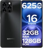 DOOGEE Note 58 Android 16 Unlocked Phones, 32GB+128GB/2TB Expand Cell Phone, 6.6''HD+90Hz Dispaly, 6250mah Battery, 4G Dual Sim Unlocked Smartphone, Widevine L1/NFC/OTG/Face Unlock,Black - Image 2