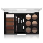 Eyebrow Powder Palette Set - 12 Colors, 5 Mascaras, 4 Stencils, Brush & Pencil, Volumizing Gel for Natural Brows - Image 2