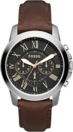 Fossil Men's Watch, Grant Quartz Stainless Steel Chronograph Watch for Men - Image 2