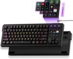 K1 Pro Macro Keyboard, Wired Only Full-Key Programmable On-Board Keypad, Custom Gaming Streaming Mechanical Keyboards with Screen & Knob, Gasket, RGB Backlit, Hot Swappable Shortcut Pad - Image 2
