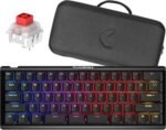 KINESIS Gaming TKO Mechanical Keyboard | Linear Red Switches | 60% Layout | Split Spacebar | Hotswap | PBT Keycaps | Aluminum Body | SF Shock Limited Edition Travel Case - Image 2