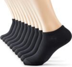 MONFOOT Men's/Women's 10-20 Pairs Thin Cotton Low Cut Ankle Socks, Multipack - Image 2