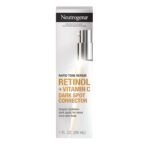 Neutrogena Rapid Tone Repair Retinol + Vitamin C Dark Spot Corrector Face Serum, Daily Anti-Wrinkle Dark Spot Corrector to Brighten & Even Tone, Mineral-Oil & Dye-Free, White, 1 oz - Image 2