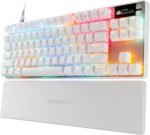 SteelSeries Apex Pro TKL Gen 3 White OmniPoint 3.0 Switches — Adjustable Actuation — Rapid Trigger — Game-Ready Presets — Protection Mode — Rapid Tap/SOCD — OLED — RGB — PBT Keycaps — USB-C - Image 2