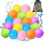 Tlitlimom 18Pcs Reusable Water Balloons, Summer Toy Water Toy for Boys and Girls, Pool Beach Toys for Kids ages 3-12, Outdoor Activities Water Toys Self Sealing Water Splash Ball for Fun - Image 2
