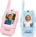 Video Walkie Talkie Toys for Age 3-12 Boys Girls, 2 Pack Walkie Talkies with Screen, Long Range 2 Way Radio with 4 Voice Effects, Christmas Birthday Gifts for Kids Indoor Outdoor Camping - Image 2
