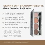 Honeybee Gardens Skinny Dip Eye Shadow Palette, 4 Highly Pigmented Shades, Long-Lasting Luxe Finish, Vegan, Cruelty-Free, Gluten-Free, Paraben-Free, 1.3g Each - Image 3