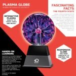 Discovery™ Plasma Globe Lamp, Touch & Sound Sensitive Lightning, Interactive Electric Plasma Ball for Hands-On STEM Learning, Plug-in Bedroom & Desktop Decorative lamp - Image 7