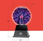 Discovery™ Plasma Globe Lamp, Touch & Sound Sensitive Lightning, Interactive Electric Plasma Ball for Hands-On STEM Learning, Plug-in Bedroom & Desktop Decorative lamp - Image 8