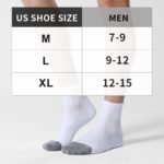 CS CELERSPORT 6 Pack Men's Ankle Socks with Cushion Athletic Running Socks - Image 3