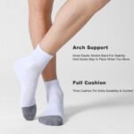 CS CELERSPORT 6 Pack Men's Ankle Socks with Cushion Athletic Running Socks - Image 6