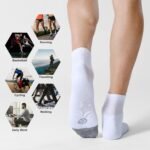 CS CELERSPORT 6 Pack Men's Ankle Socks with Cushion Athletic Running Socks - Image 7