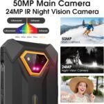 Ulefone Armor X13 Rugged Phone, 12+64GB, 50MP Rear Camera, 24MP Night Vision Camera, Android 15 OS Rugged Smartphone, 6.52” Screen, 6320mAh, NFC, GPS, Dual 4G Unlocked Phones- Orange - Image 3