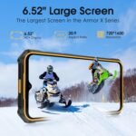 Ulefone Armor X13 Rugged Phone, 12+64GB, 50MP Rear Camera, 24MP Night Vision Camera, Android 15 OS Rugged Smartphone, 6.52” Screen, 6320mAh, NFC, GPS, Dual 4G Unlocked Phones- Orange - Image 5