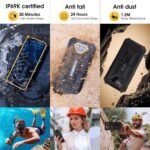 Ulefone Armor X13 Rugged Phone, 12+64GB, 50MP Rear Camera, 24MP Night Vision Camera, Android 15 OS Rugged Smartphone, 6.52” Screen, 6320mAh, NFC, GPS, Dual 4G Unlocked Phones- Orange - Image 7