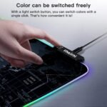 Extended RGB Gaming Mouse Pad, Extra Large Gaming Mouse Mat for Gamer, Waterproof Office Desktop Mat with 10 Lighting Mode, for PC Computer RGB Keyboard Mouse - 31.5'' x 15" x 4mm(Map) - Image 5