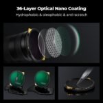 K&F CONCEPT 82mm Variable ND2-32 ND Lens Filter & Circular Polarizing Filter 2-in-1 for Camera Lens, Waterproof Scratch Resistant 36 Multi-Coated Lens Filter (Nano-X PRO Series) - Image 6