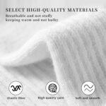 12 Packs Crew Socks for Womens and Men Cushioned Long Socks Cotton Athletic Socks for Hiking Running(6 Pairs) - Image 4