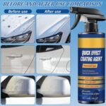 2Pcs Advanced Car Quick-Acting Coating Agent Spray, Car Scratch Wax Polish Quick Effect Coating Agent Spray for Shine & Protection, Cars Wax Oil Film Emulsion Glass Cleaner for Vehicles - Image 4