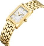 HOLSTOUR Watches for Women Vintage Bracelet Roman Dial Rectangular Case Gold Watch Waterproof with Tools - Image 3