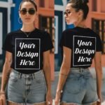 FEEGO Custom T-Shirts Unisex Men Women - Create Your Own Tailored Print with Photo Text Logo Unique Design Gift - Image 3