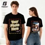 FEEGO Unisex Custom T Shirts for Men Women - Design Your Own with Photo, Front & Back Print, Short Sleeve Cotton Tees - Image 3