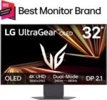 LG 32GX870A-B 32-inch Ultragear 4K UHD (3840 x 2160) OLED Gaming Monitor, Dual-Mode, 240Hz, 0.03ms, NVIDIA, AMD FreeSync Premium Pro, VESA DisplayHDR True Black 400, USB Type-C, DP2.1 - Image 3