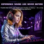 Acer 2.4GHz Wireless Gaming Headsets for PS5, PS4, PC, Switch, Tri-Mode Bluetooth Gaming Headset with Mic, Stereo Sound, 40+Hr Battery, 50mm Drivers - Black - Image 6
